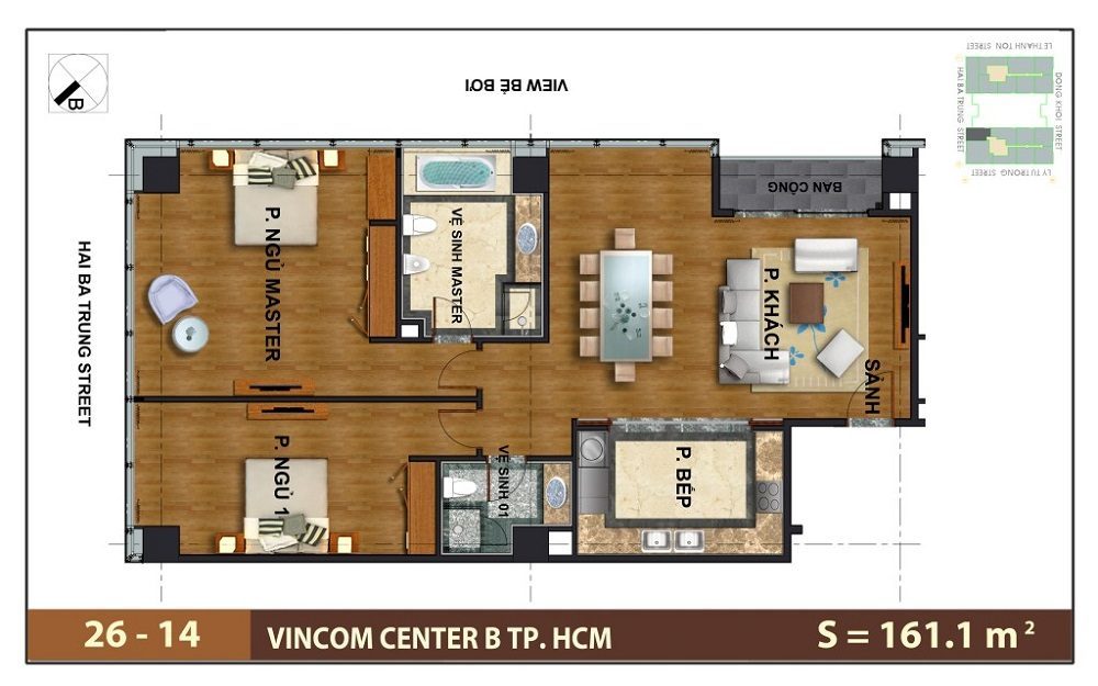 Căn hộ 161m2