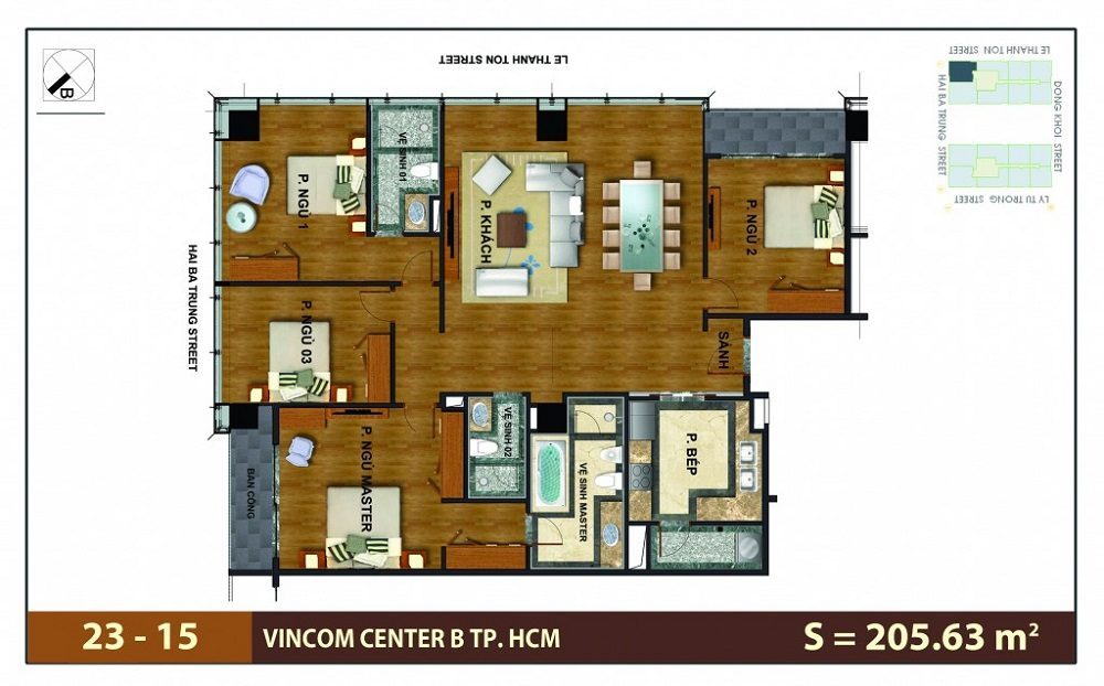 Căn hộ 205m2