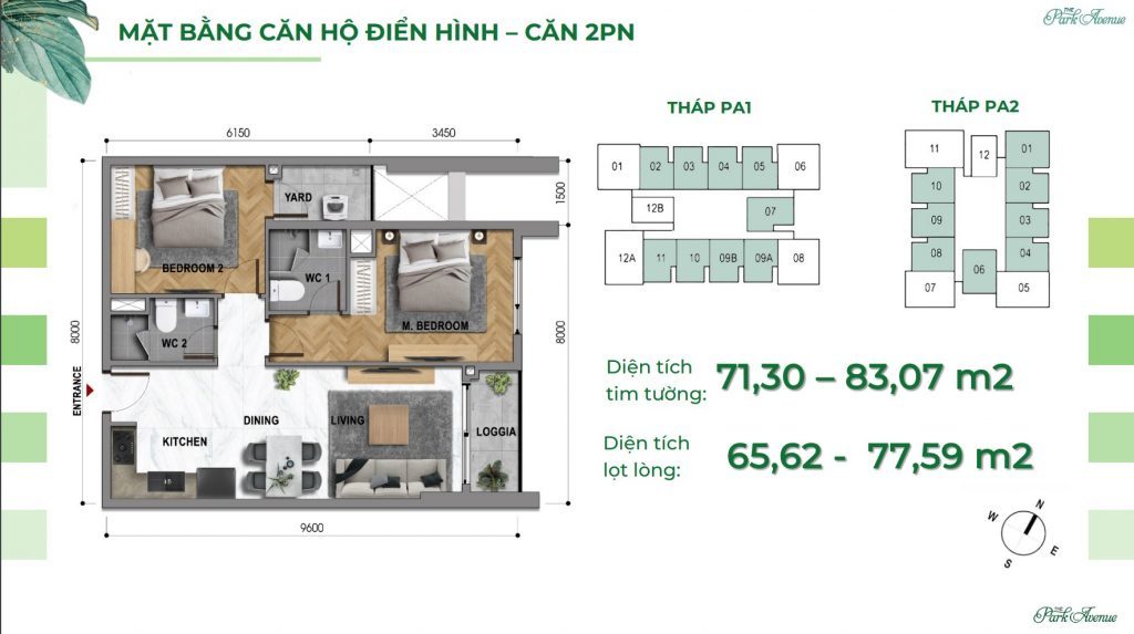 CĂN HỘ 02PN