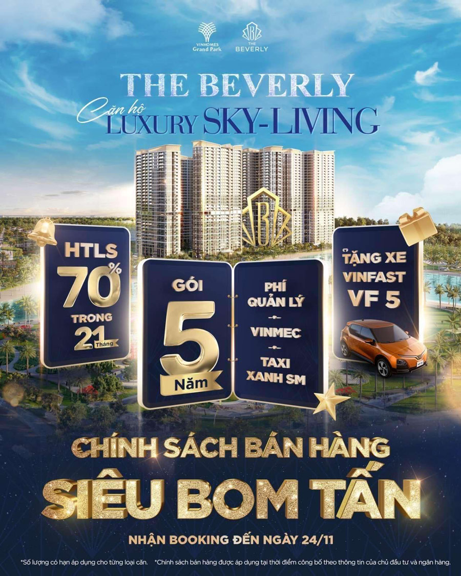 chính sách ưu đãi vinhomes grand park 