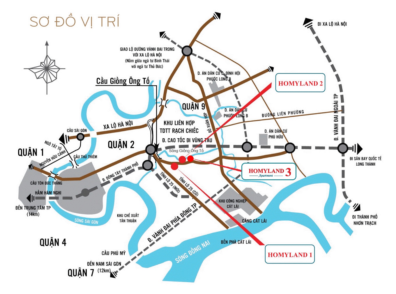 Bản đồ vị trí HOMYLAND 1