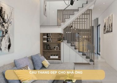 cầu thang đẹp cho nhà ống