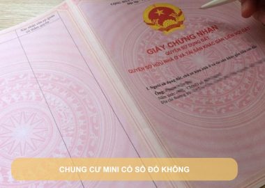 chung cư mini có sổ đỏ không