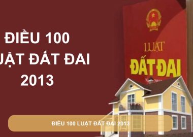 điều 100 luật đất đai 2013