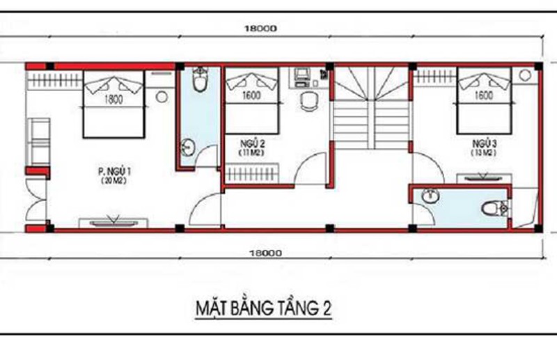 bản vẽ nhà 2 tầng 15