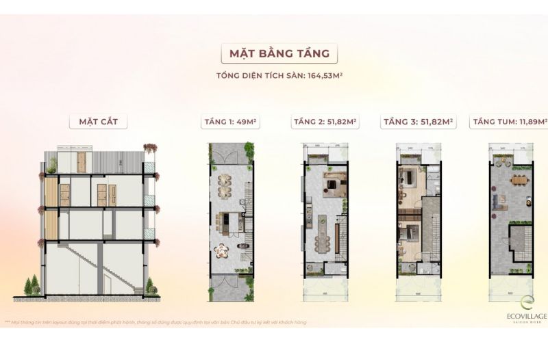 Mặt Bằng Layout Eco Village Saigon River 4