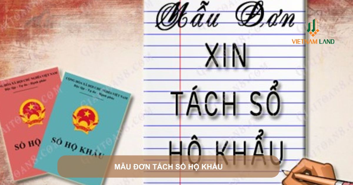 mẫu đơn tách sổ hộ khẩu