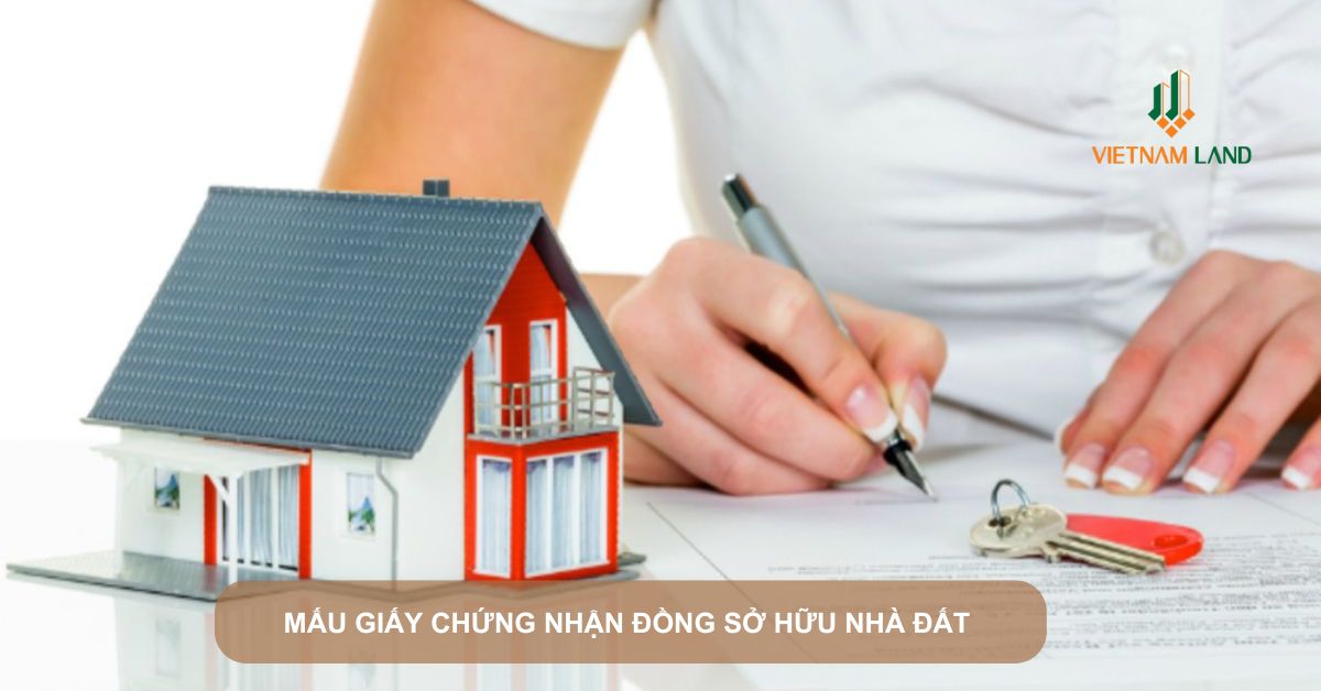 mấu giấy chứng nhận đồng sở hữu nhà đất