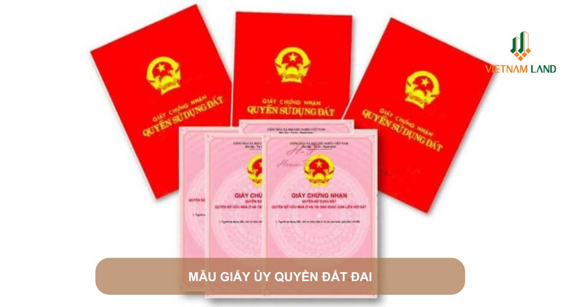 mẫu giấy ủy quyền đất đai