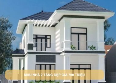 mẫu nhà 2 tầng đẹp giá 700 triệu