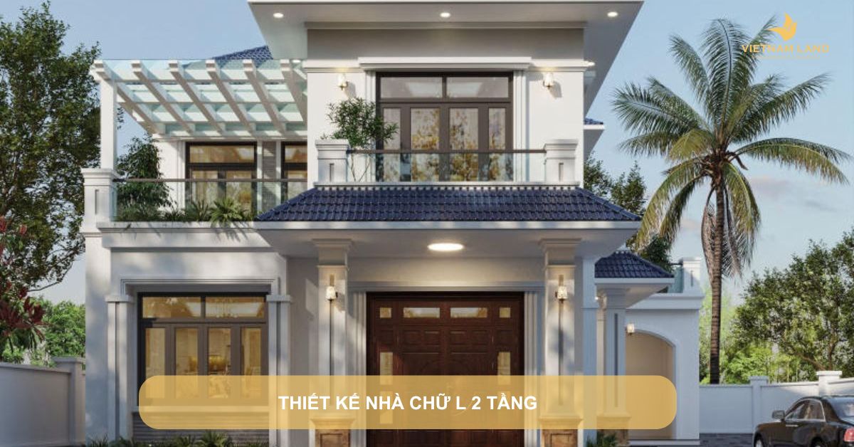 thiết kế nhà chữ l 2 tầng